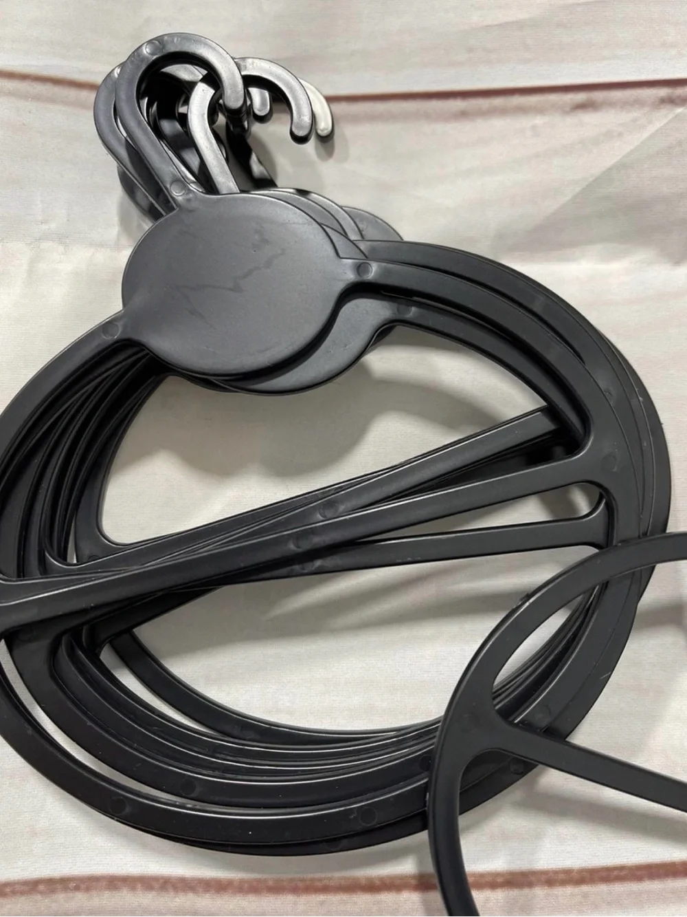 Black Plastic scarves scarf display hangers